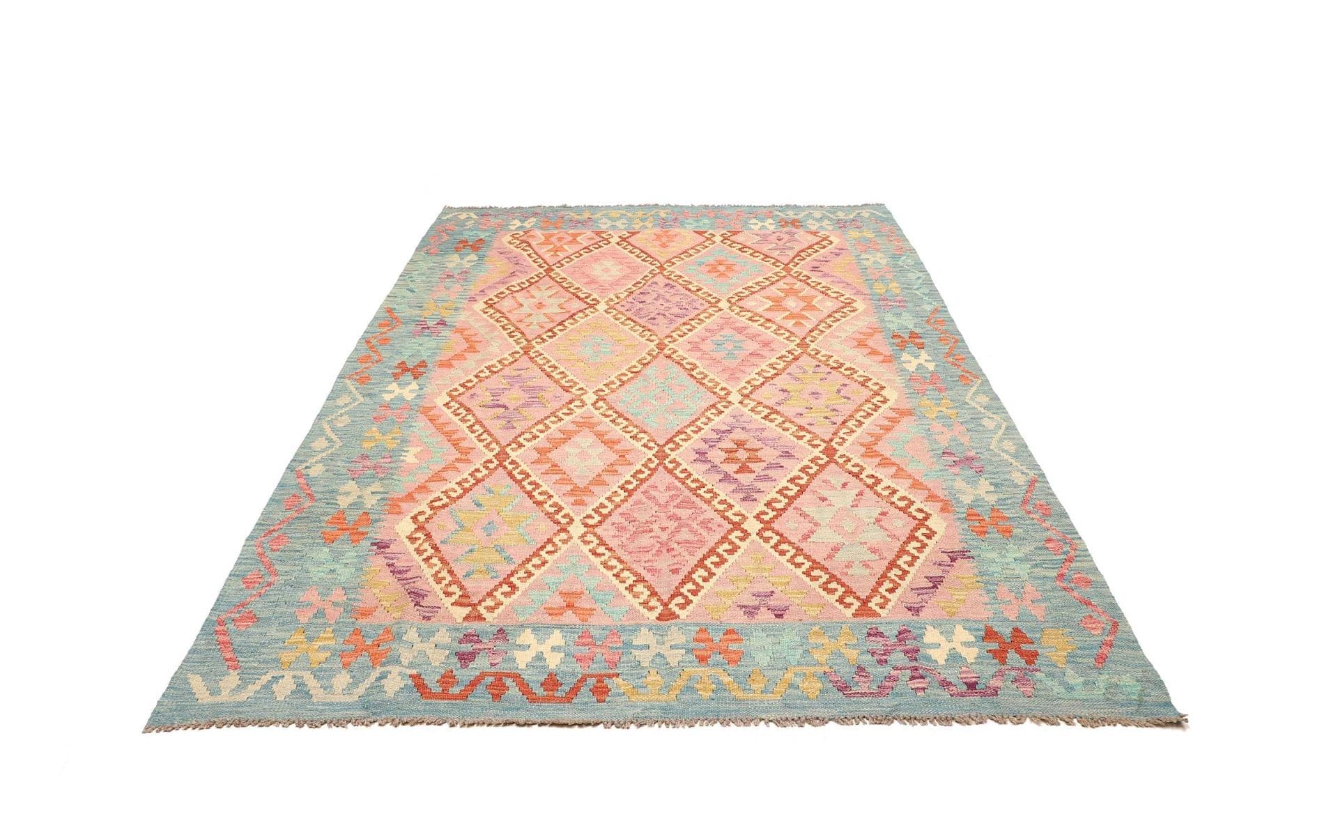Orientteppich Kelim 183 x 240cm, Schurwolle, handgewebt