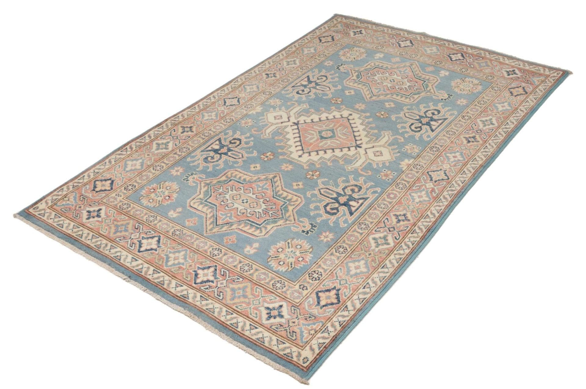 Kazak Orientteppich 121 x 188 cm – Handgeknüpft, Wolle, Rarität