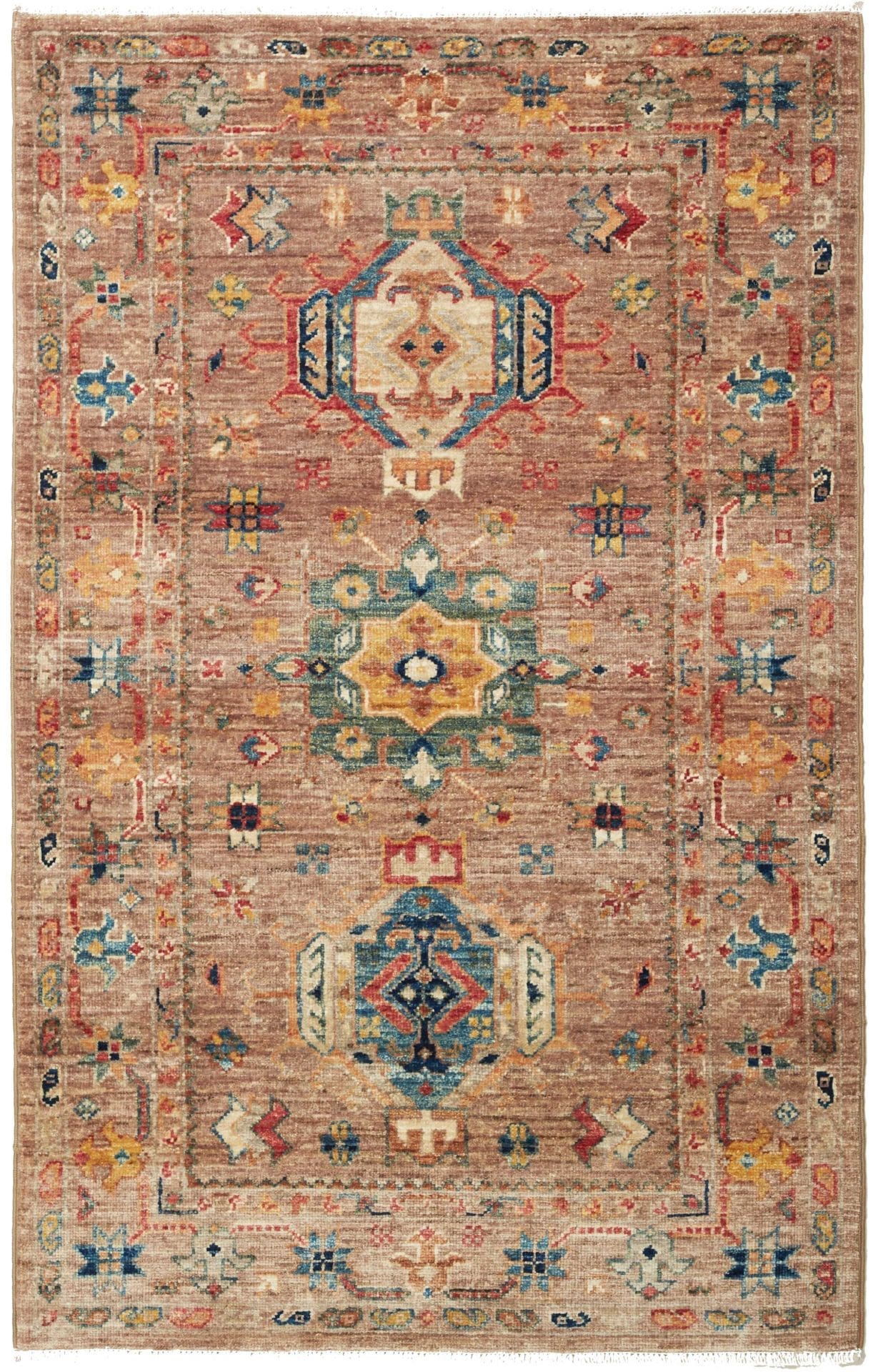 Samarkand Orientteppich 83 x 125cm, handgeknüpft, Wolle