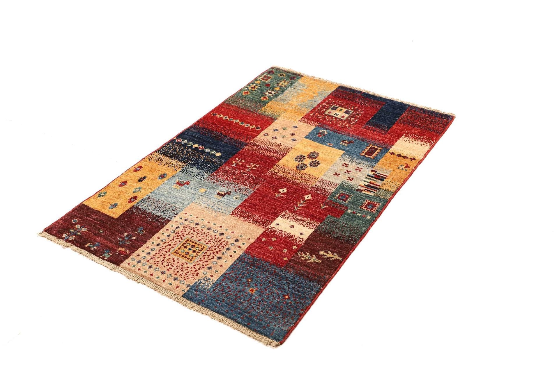 Samarkand Orientteppich 83 x 124cm, farbenfrohes Muster, handgeknüpft