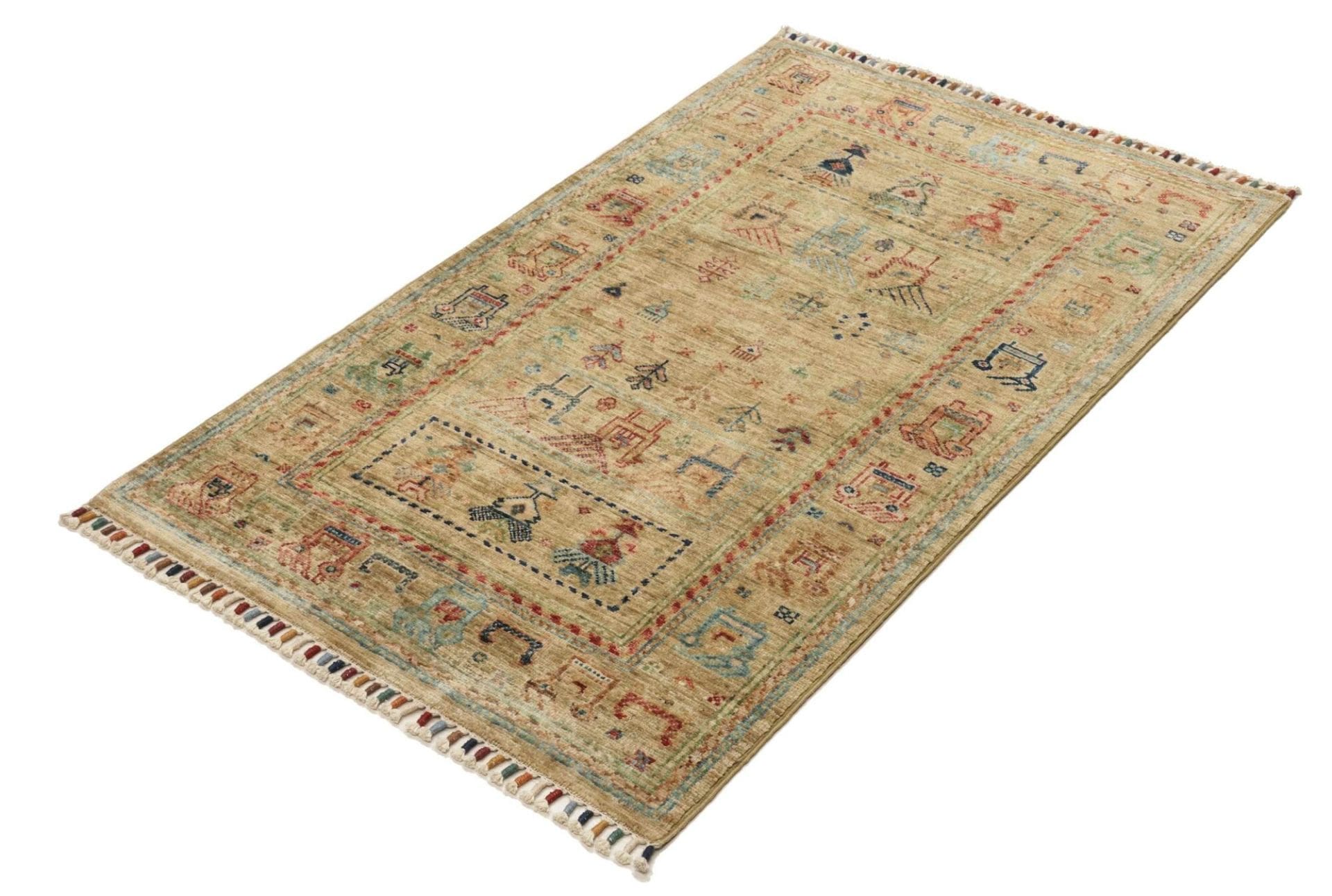 Orientteppich Samarkand 83 x 126cm, handgeknüpft, Schurwolle
