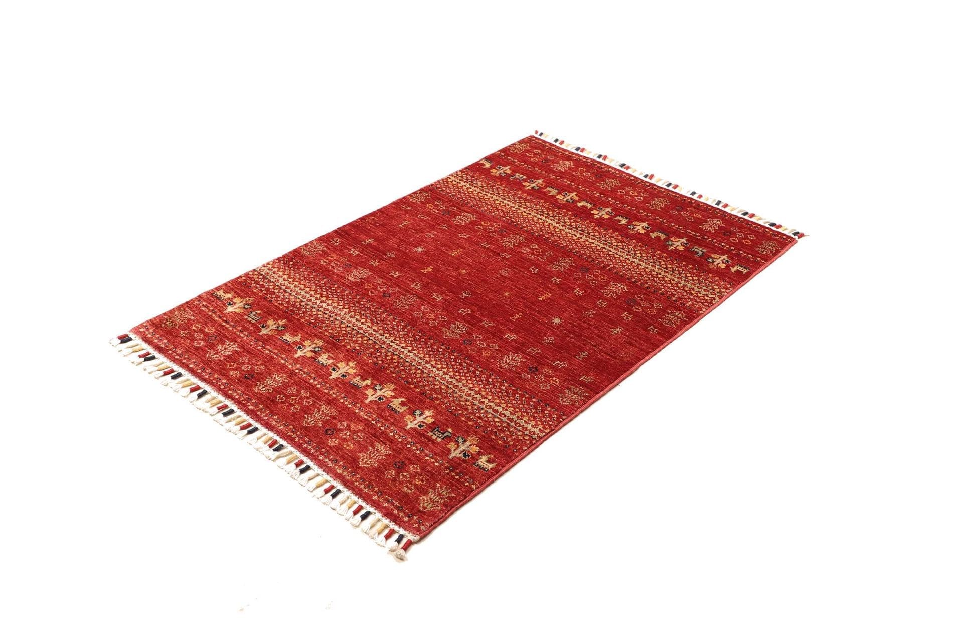Gabbeh Teppich 83 x 124cm, weiche Schurwolle, handgeknüpft