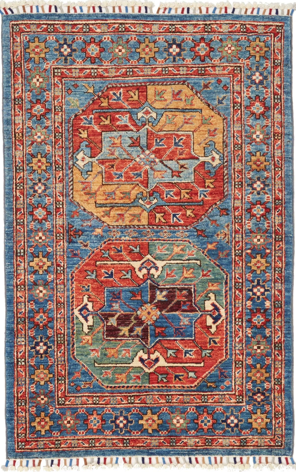 Ziegler Orientteppich 83 x 122 cm aus Schurwolle, handgeknüpft