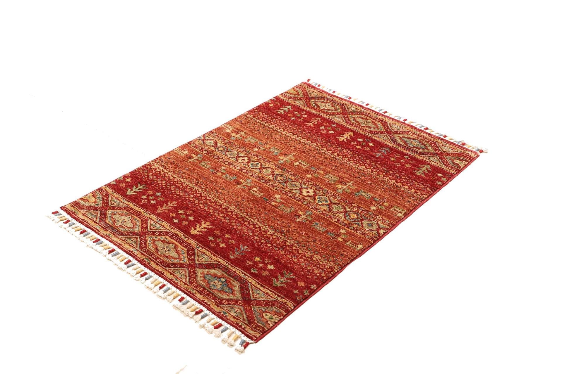 Gabbeh Teppich 83 x 117cm aus Schurwolle, handgeknüpft Orientteppich