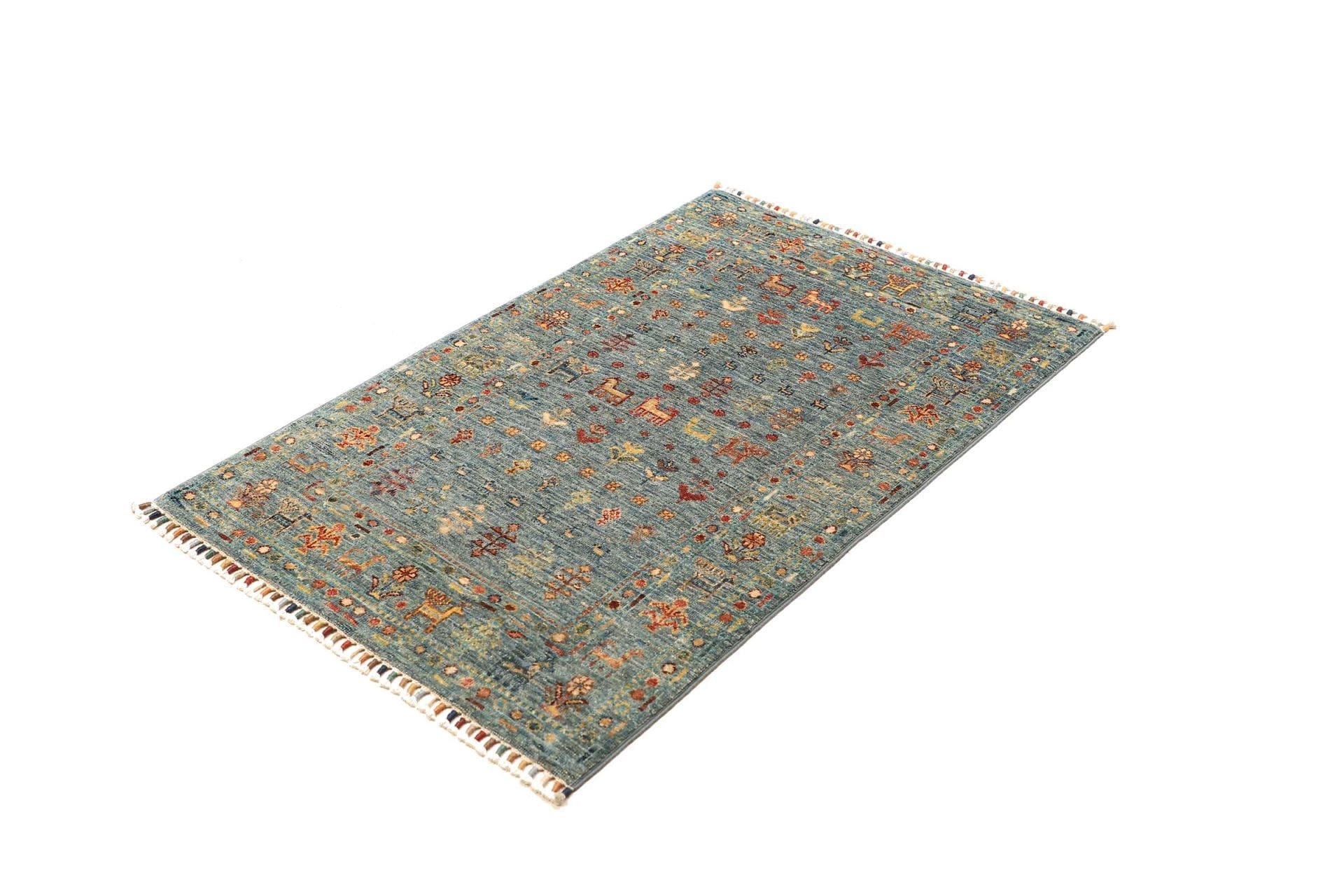 Orientteppich Samarkand 84 x 127cm – Handgeknüpft aus Schurwolle