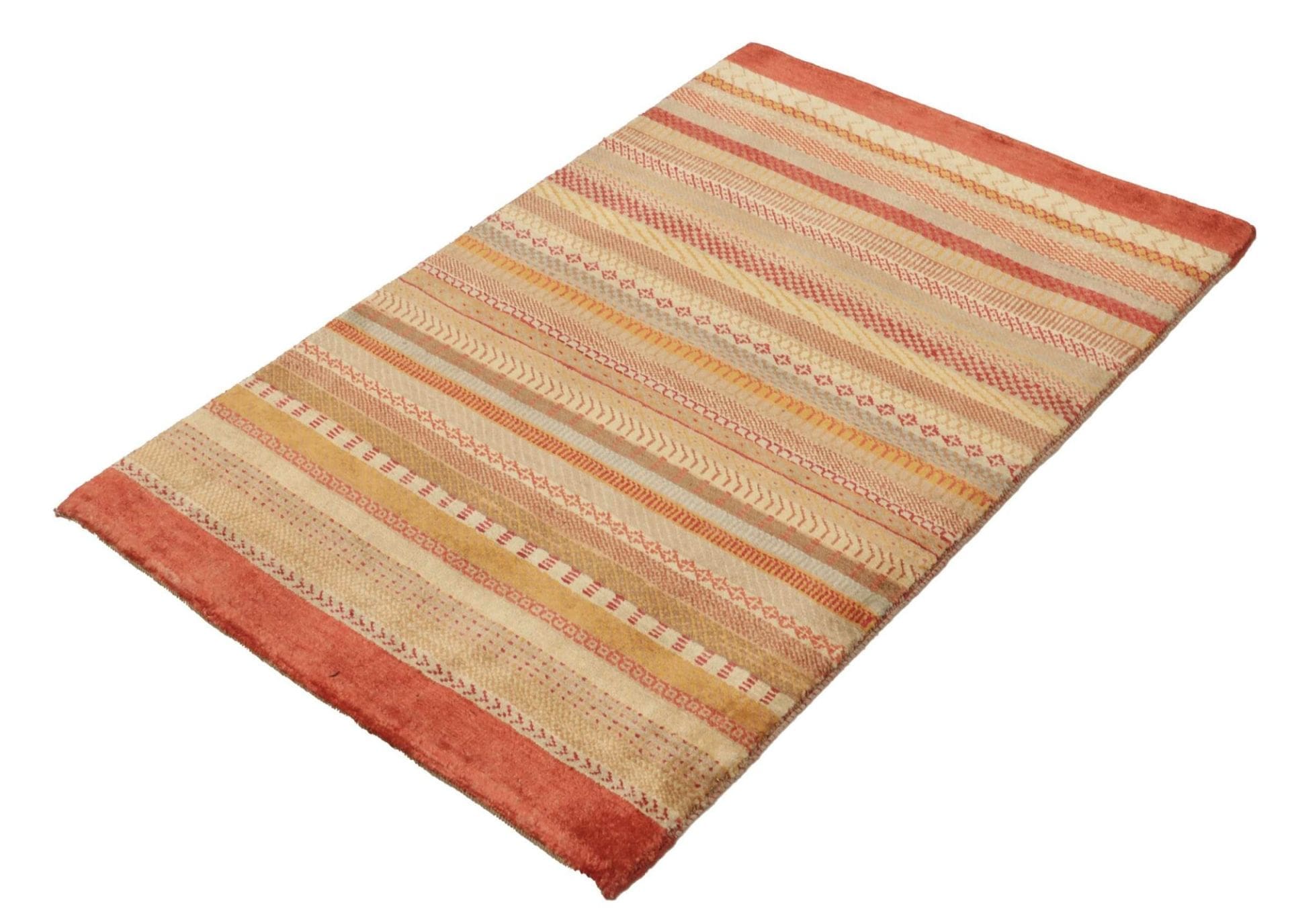 Orientteppich Loribaft 85 x 122 cm aus Schurwolle, handgeknüpft