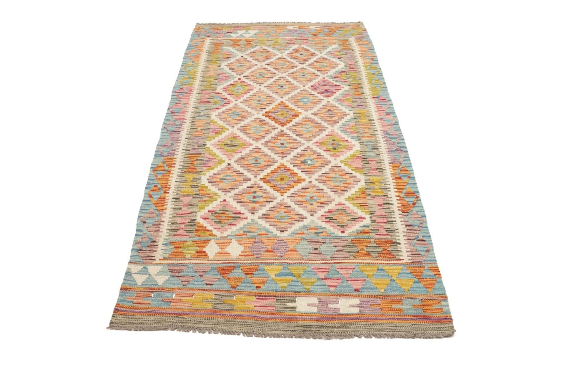 Kelim 105 x 204 cm – Handgewebter Teppich aus Schurwolle, Orientteppich