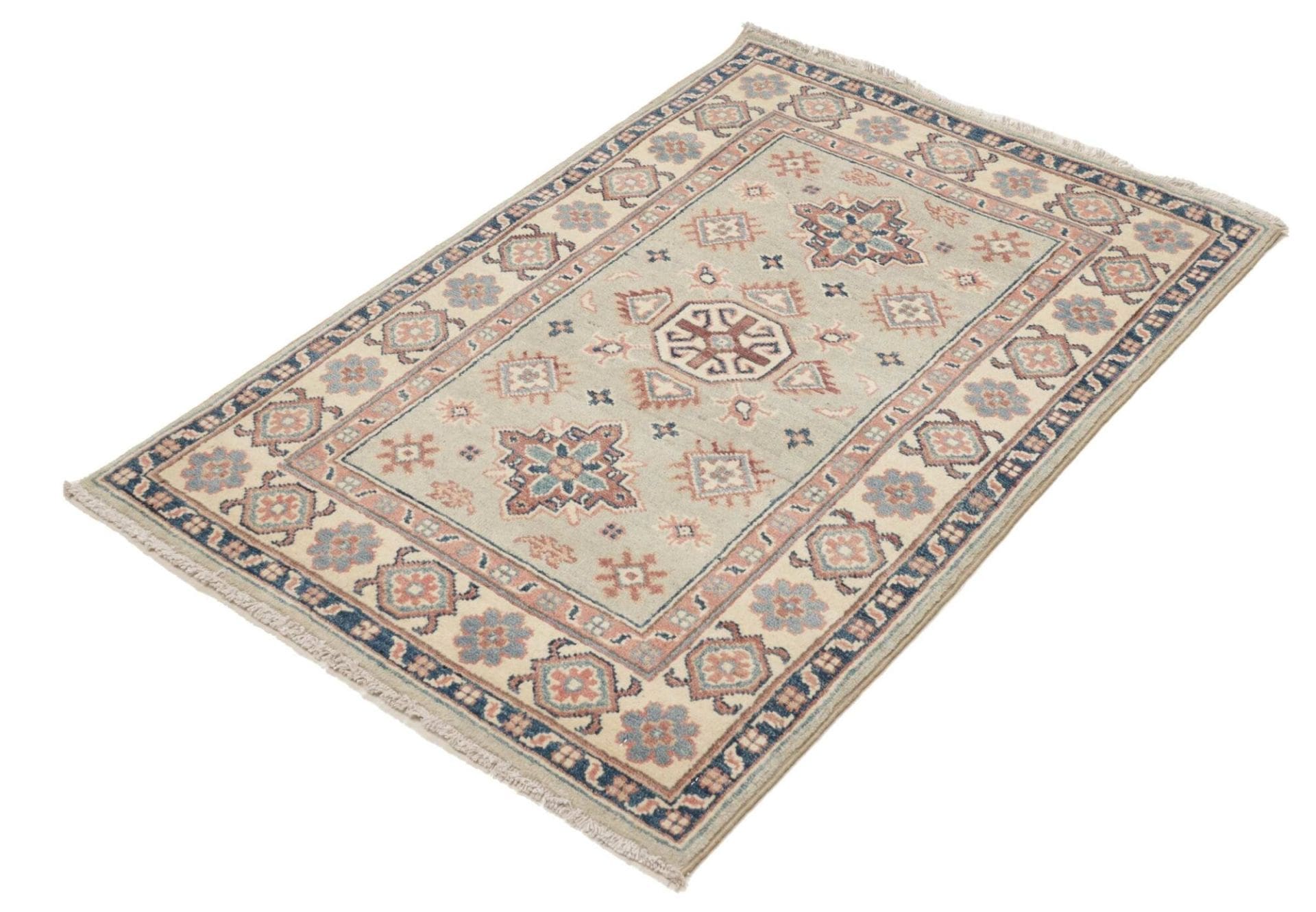 Kazak Teppich 87 x 121cm – Handgeknüpft aus Schurwolle, Orientteppich