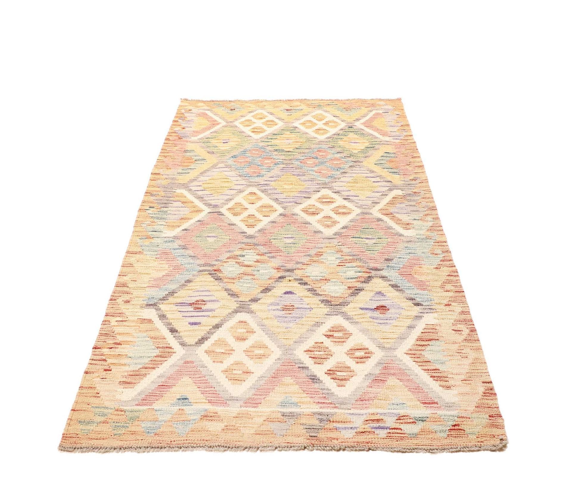 Kelim Teppich 105 x 205 cm - Handgewebt, rustikales Flair