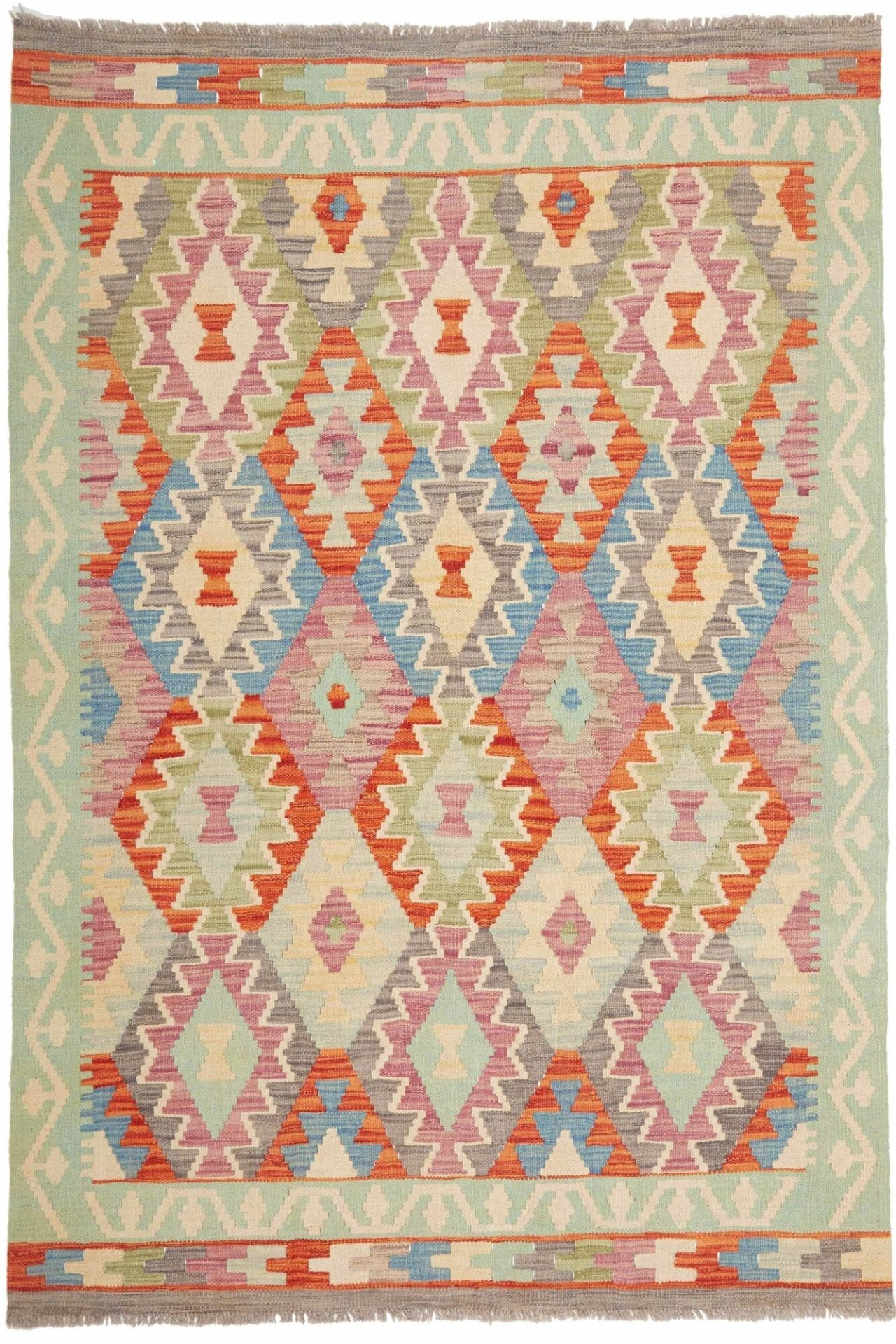 Kelim Teppich 131 x 169 cm - Handgewebt aus 100% Schurwolle