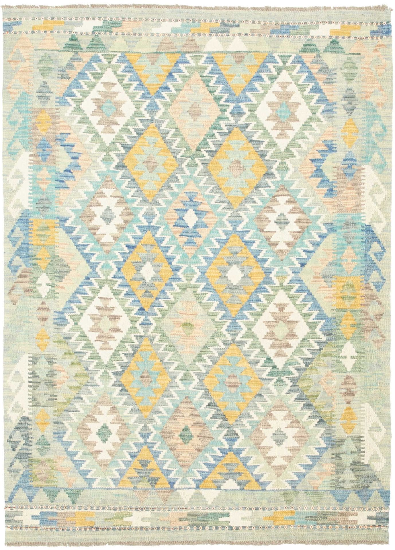 Kelim Teppich 125 x 168cm - Handgewebt mit rustikalem Flair