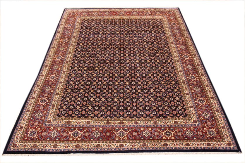 Perser Teppich Sarough 340x245 cm - Farbenfrohe Blumenmuster, handgeknüpft