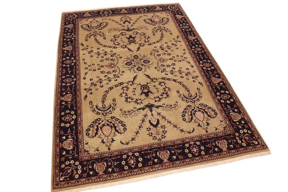 Perser Teppich Sarough 295x203 cm, florale Motive, handgeknüpft