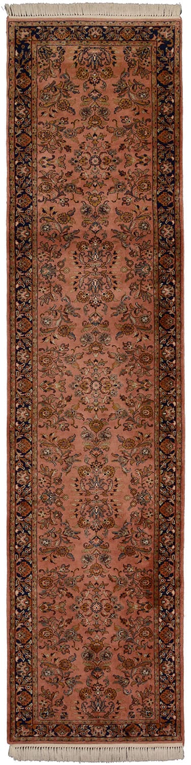 Orientteppich Sarouk 355x87 cm | Handgeknüpft, traditionelles Design