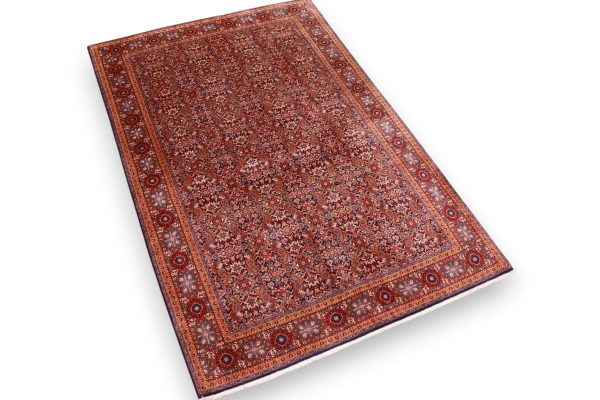 Sarough Perser Teppich 202x134 cm – Farbenfrohe Blumendesigns, handgeknüpft