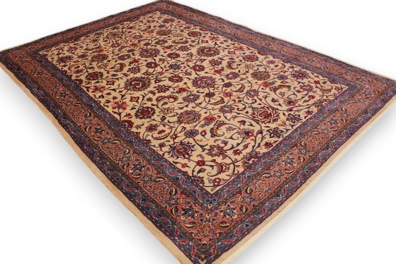 Perser Teppich Sarough 296x214 cm – Farbenfrohe Blütenmuster, handgeknüpft