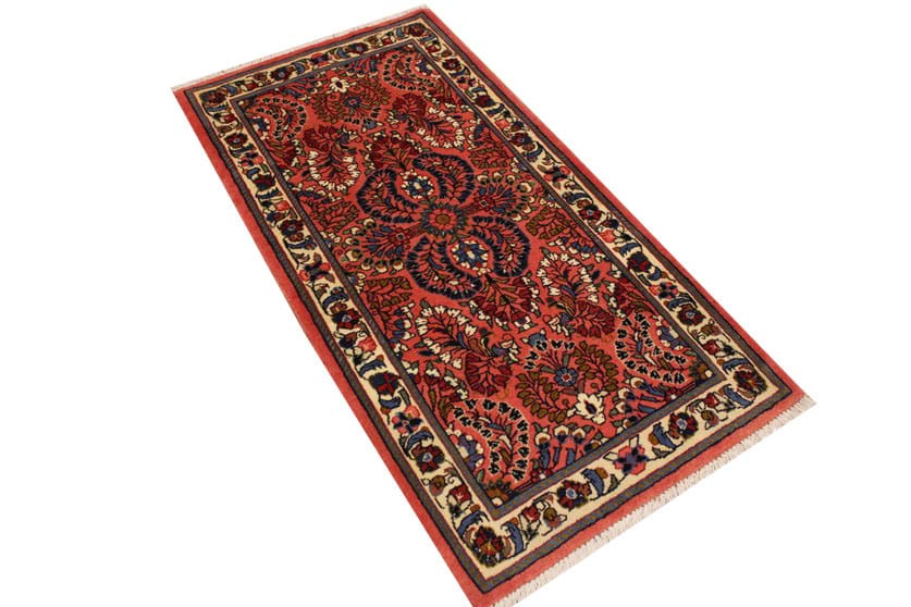 Perserteppich Sarough 124x69 cm | Exquisite Wollqualität | handgeknüpft