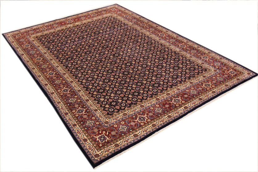 Perser Teppich Sarough 340x245 cm - Farbenfrohe Blumenmuster, handgeknüpft