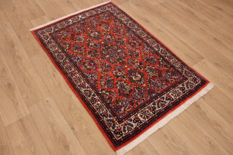 Perserteppich "Saroug" 160x103 cm - Farbenfrohe Blumenmuster, handgeknüpft