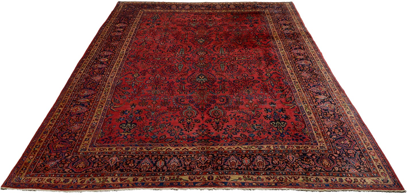 Sarouk Orientteppich 409x305 cm, handgeknüpft, elegantes Muster