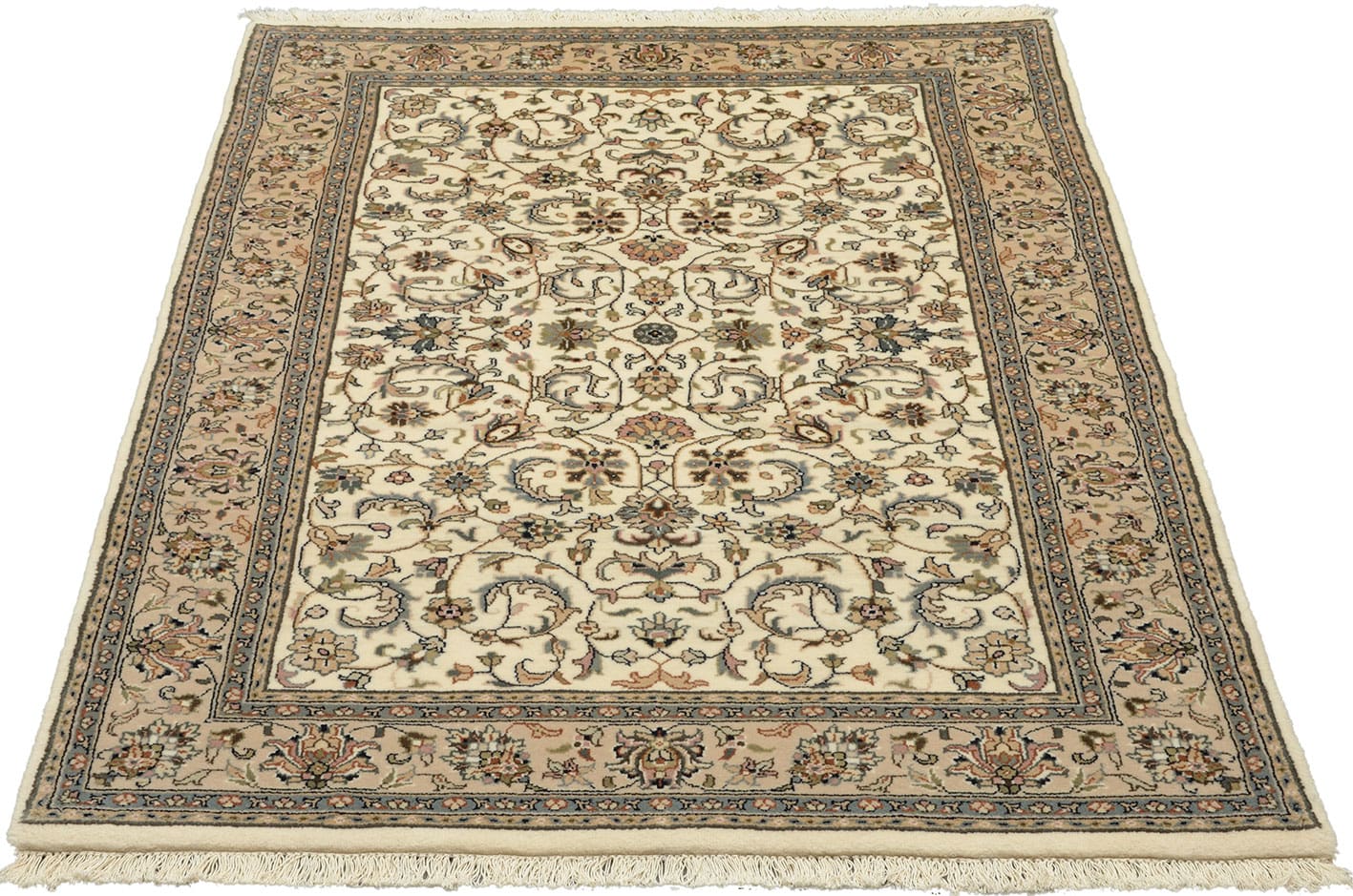 Sarouk Orientteppich 181x120 cm, handgeknüpft, rot-blau