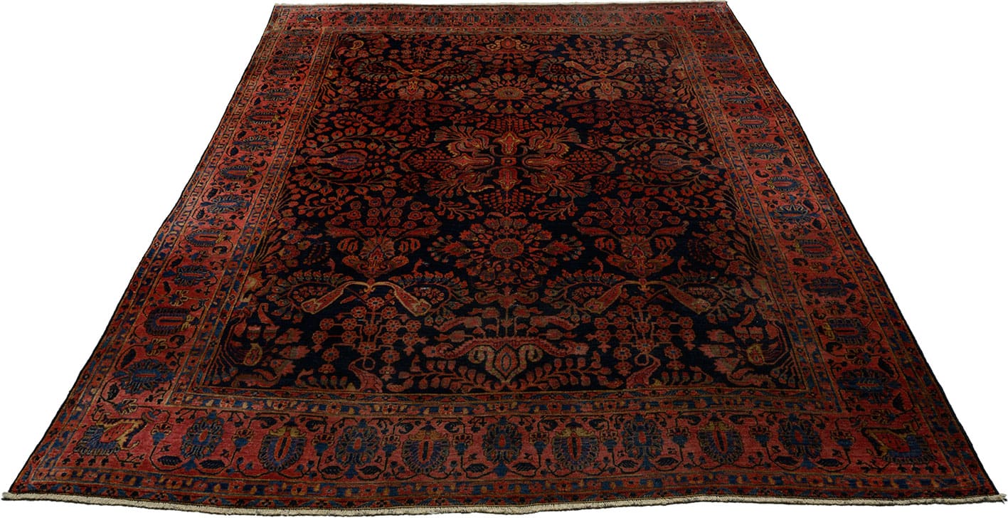 Sarouk Orientteppich 345x266 cm, handgeknüpft, traditionelles Muster