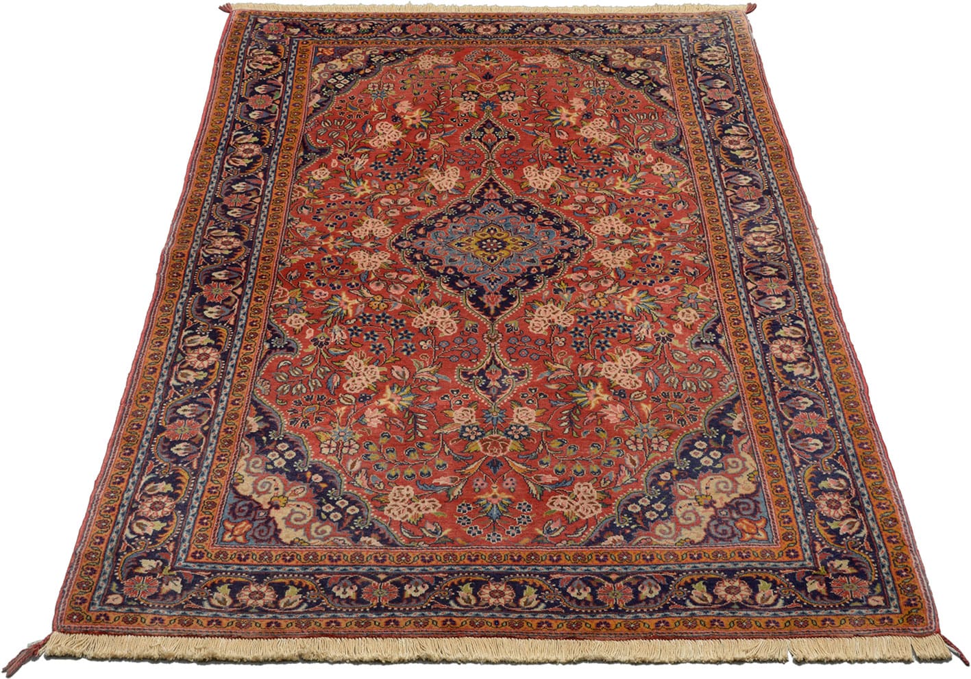 Sarouk Orientteppich 195x125 cm, handgeknüpft, einzigartiges Muster