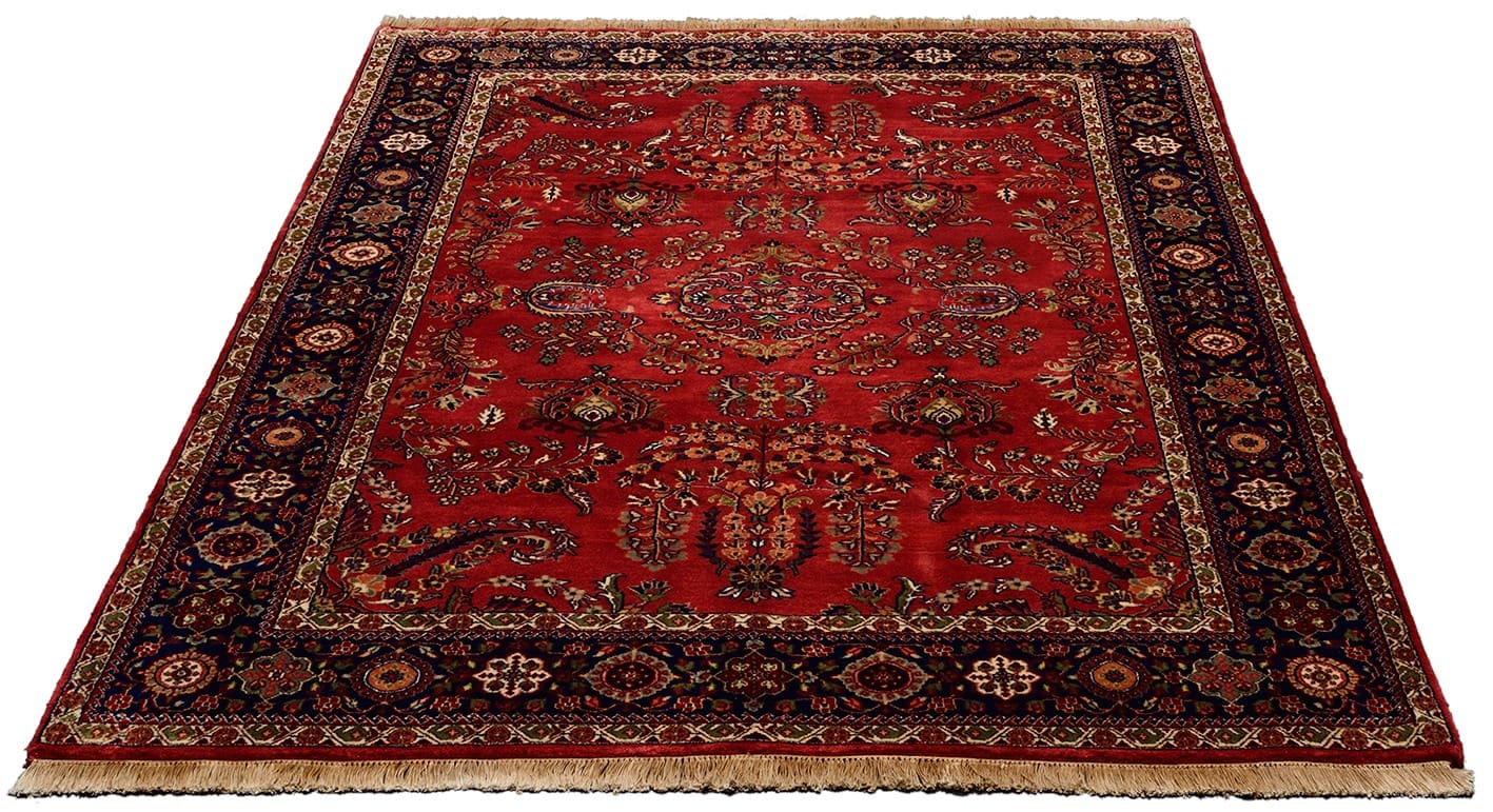 Orientteppich Sarouk 244x176 cm, handgeknüpft, traditionelles Muster