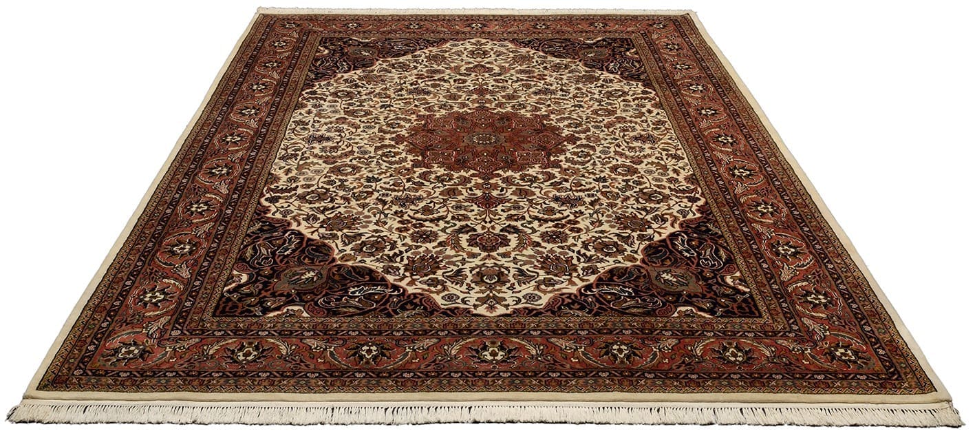 Sarouk Orientteppich 359x252 cm, handgeknüpft, stilvoll & farbenfroh
