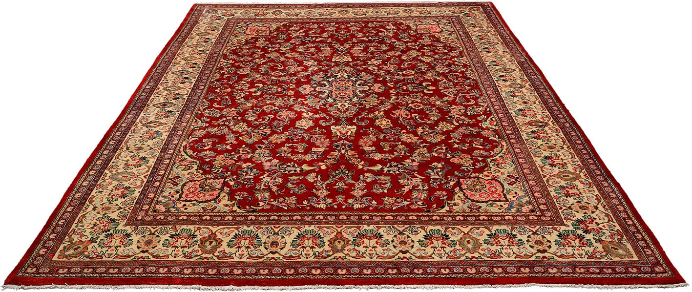 Orientteppich Sarouk 410x310 cm, handgeknüpft, klassisches Design
