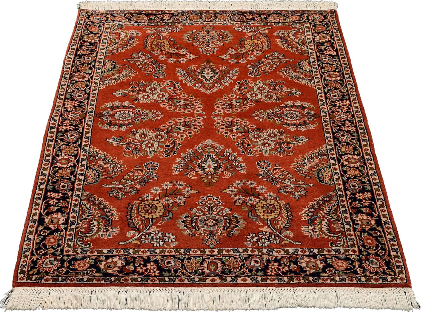 Orientteppich Sarouk 165x108 cm, handgeknüpft, stilvolles Design