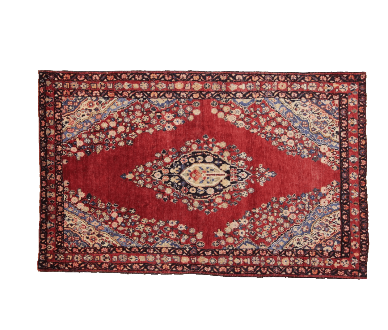 Perser Teppich Hamadan 217 x 136 cm 160.000 Knoten handgeknüpft