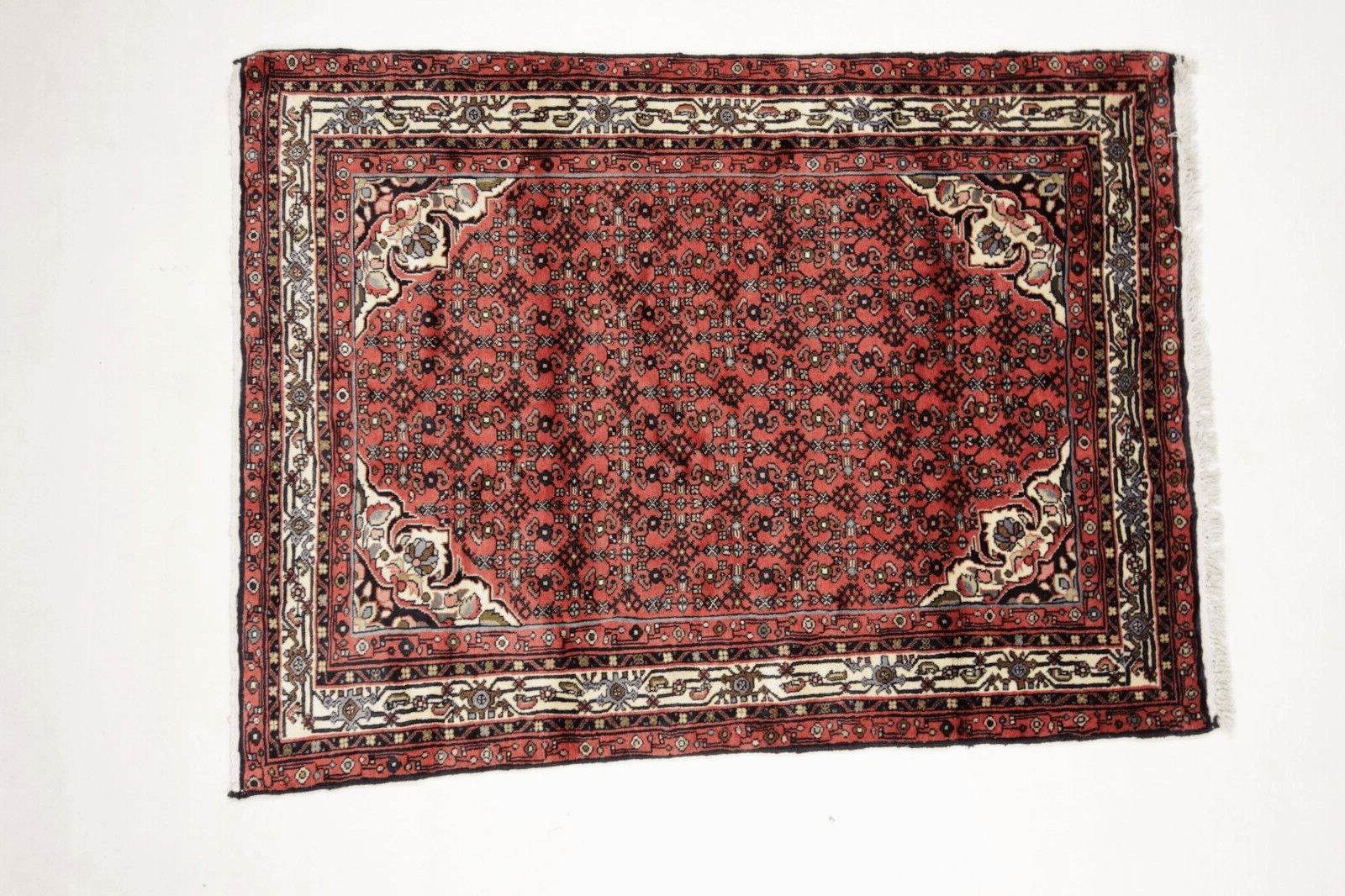 Perserteppich Hamadan 197x148 cm, 20.000 Knoten, handgeknüpft