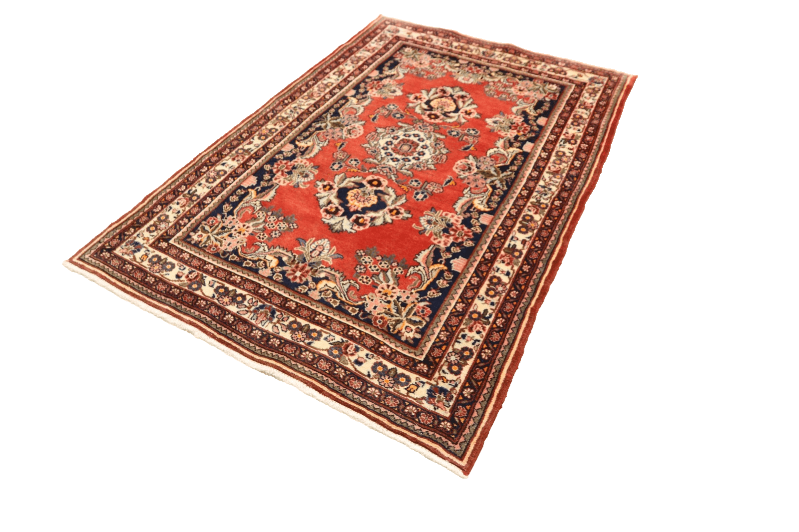 Perser Orientteppich Hamadan 207x138 cm, 160000 Knoten, handgeknüpft