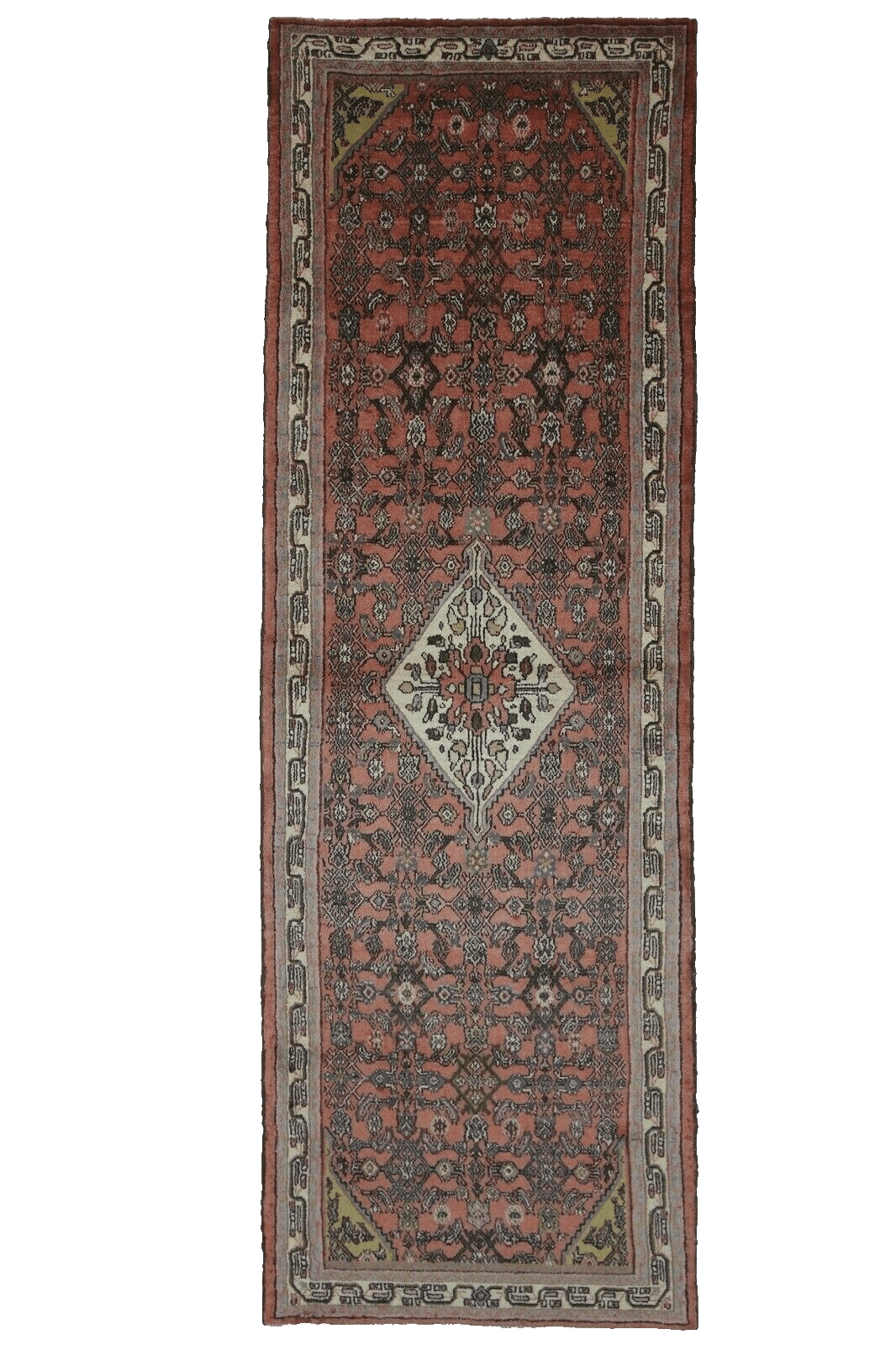 Perser Teppich Hamadan 314 x 103 cm, 160.000 Knoten, handgeknüpft