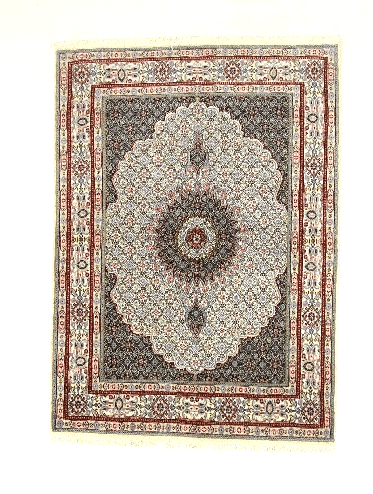 Orientteppich Perserteppich 197 x 144 cm, 400.000 Knoten, Seide, Neu