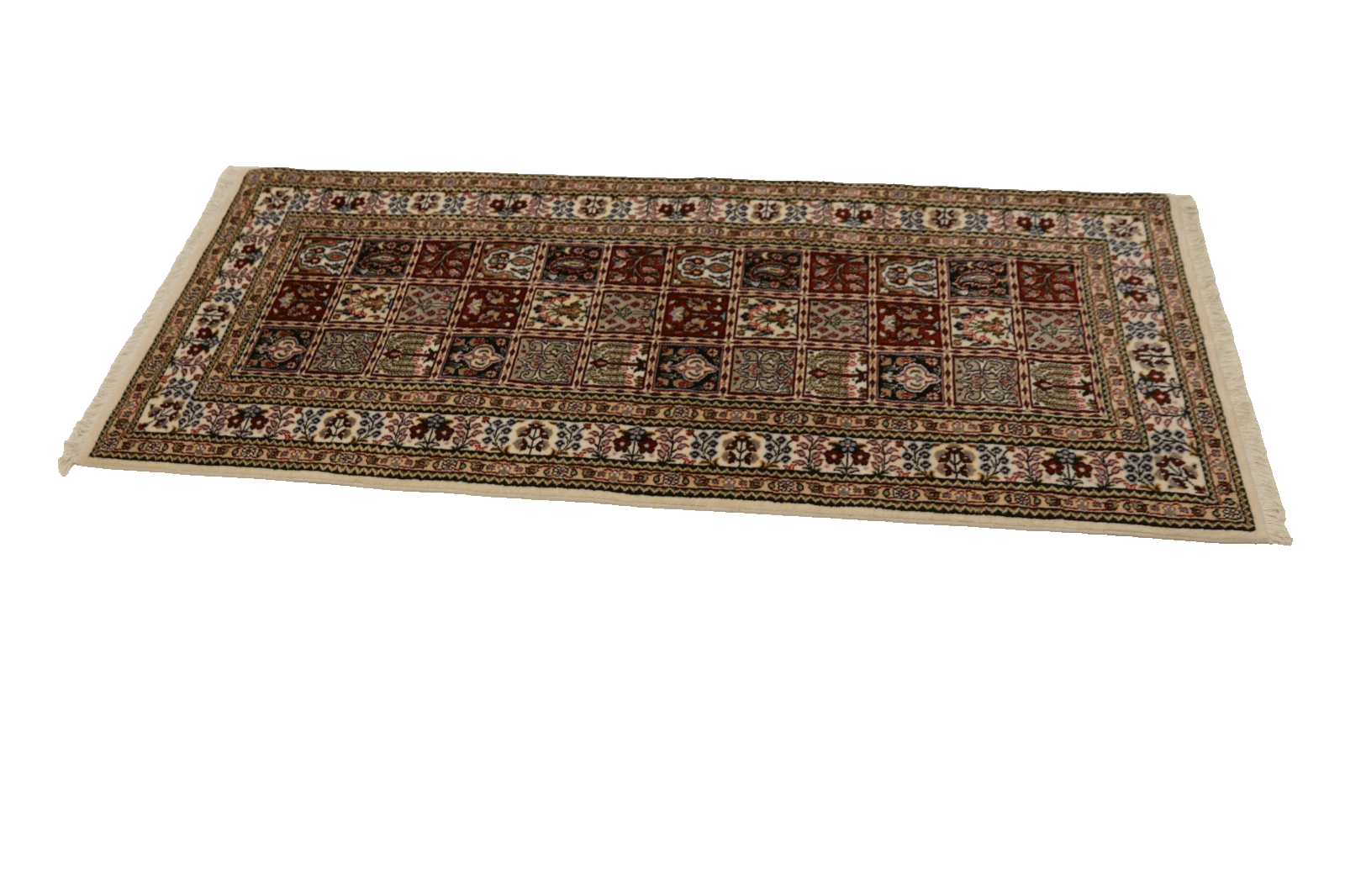 Orientteppich 195x79 cm, 400000 Knoten, Moud, handgeknüpft, Neu
