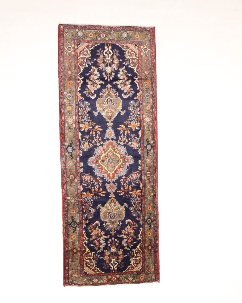 Wunderschöner Perserteppich Hamadan 326 x 126 cm, 200.000 Knoten, handgeknüpft