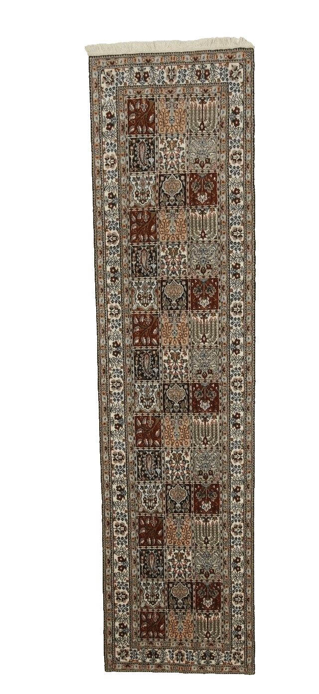 Orientteppich Perserteppich Super Moud 298 x 78 cm, 400000 Knoten, handgeknüpft