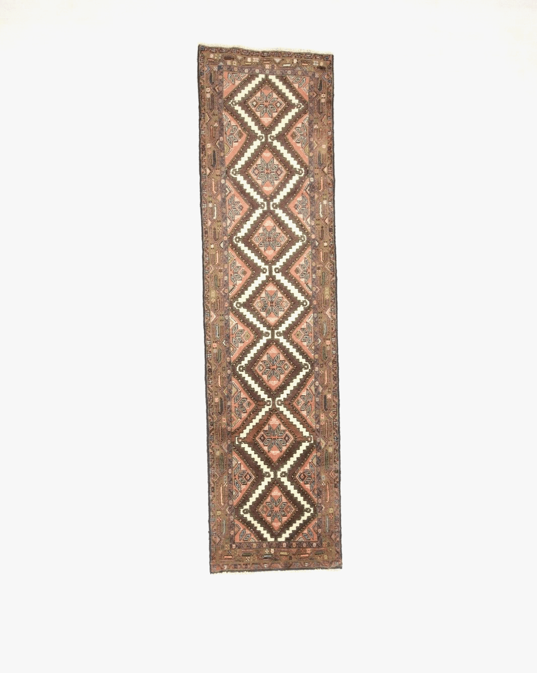 Orientteppich Hamadan 275 x 71 cm, 200.000 Knoten, handgeknüpft