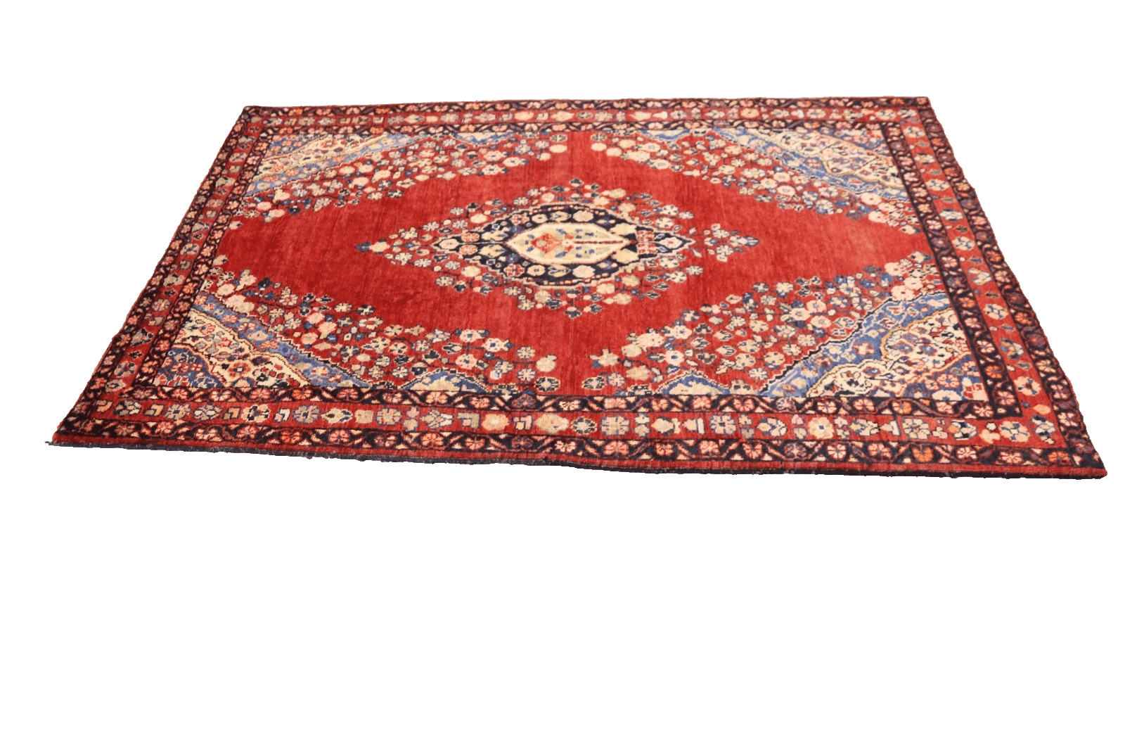 Handgeknüpfter Perser Teppich Hamadan 217x136 cm, 160.000 Knoten