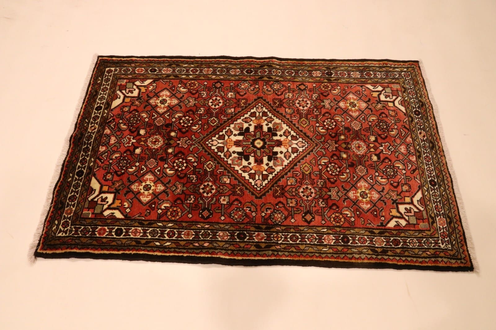 Perser Orientteppich Hamadan 167 x 108 cm, 160000 Knoten, handgeknüpft