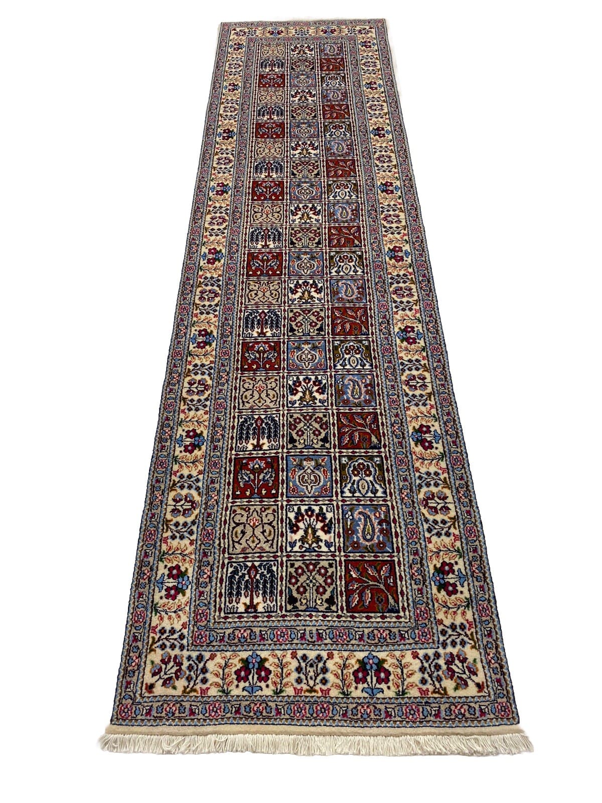 Orientteppich Moud 300x79 cm, 400000 Knoten, Handgeknüpft, Neu