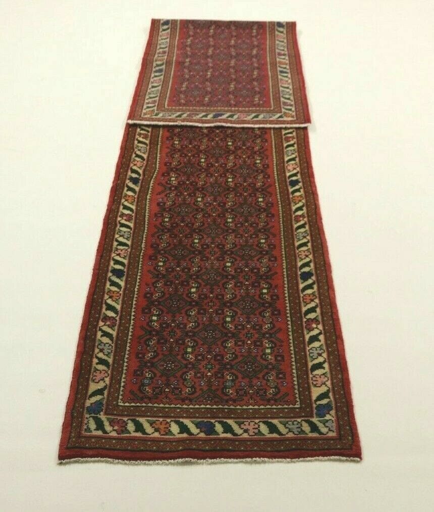 Perser Orientteppich Hamadan 392x83 cm, 160.000 Knoten, handgeknüpft