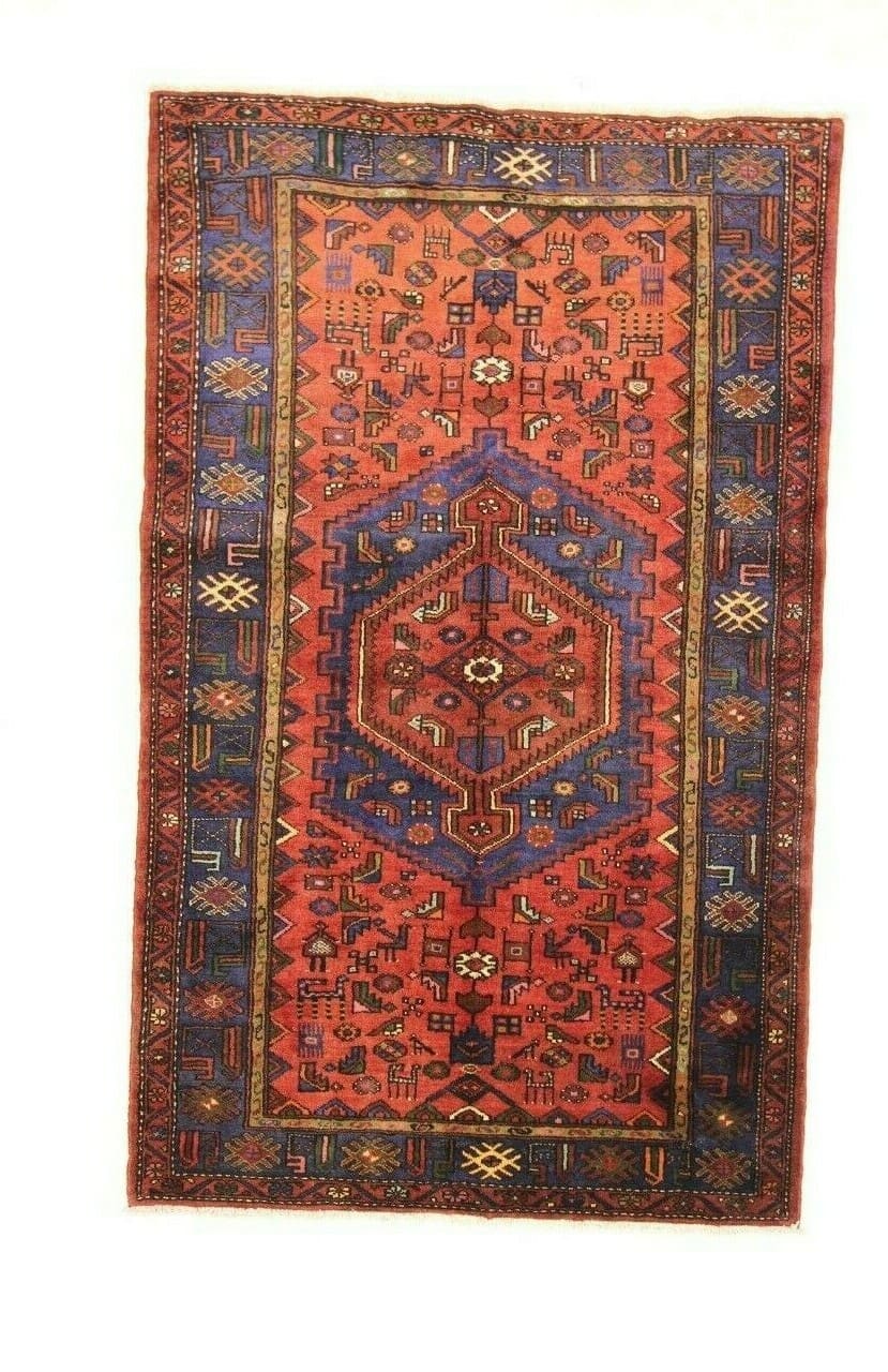 Wunderschöner Perserteppich Hamadan 229 x 138 cm, 200.000 Knoten, handgeknüpft
