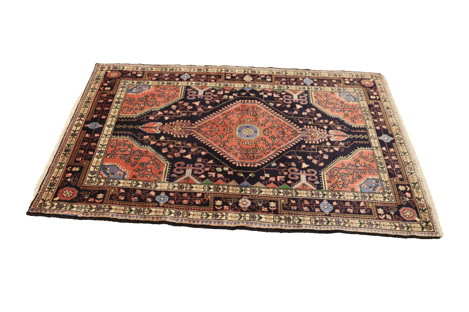 Wunderschöner Orientteppich Hamadan 182x111 cm, 160.000 Knoten, handgeknüpft