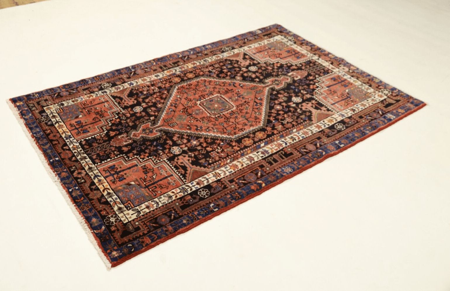 Wunderschöner Perserteppich Tuyserkan 202 x 134 cm, 180000 Knoten, handgeknüpft