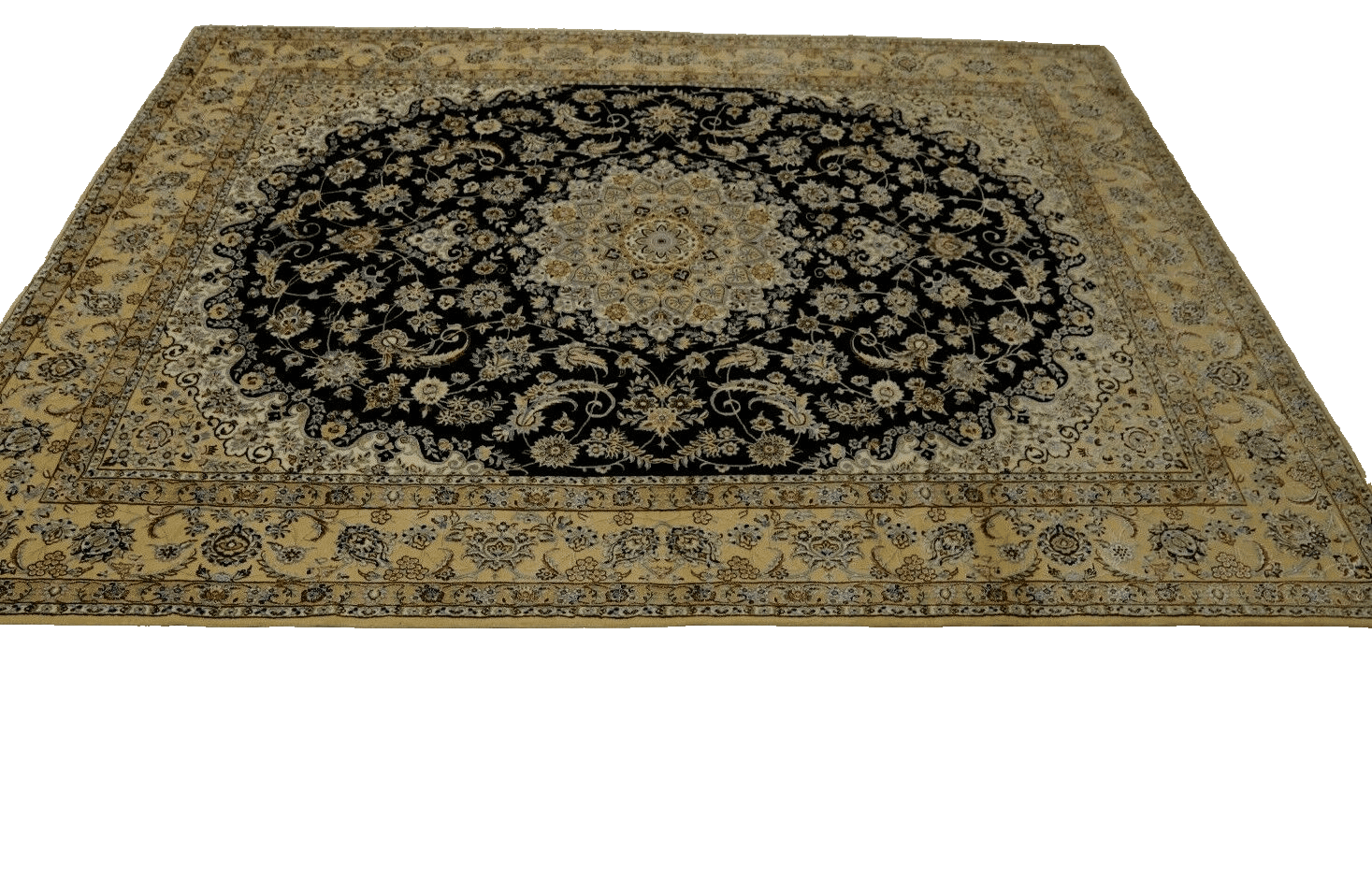 Wunderschöner Perserteppich Nain 9la 352x255 cm, 500.000 Knoten, handgeknüpft