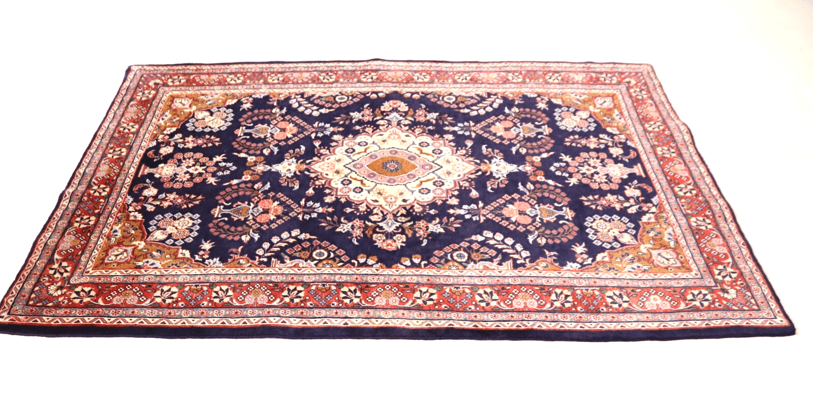 Handgeknüpfter Perserteppich Sarough 222x136 cm, 250.000 Knoten