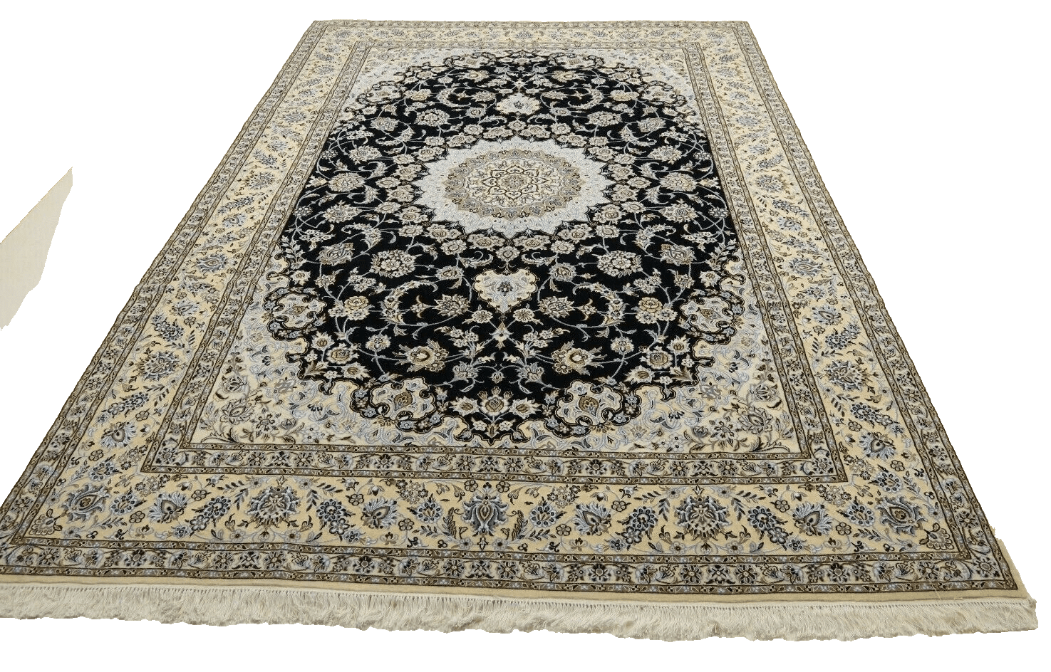 Orientteppich Super Nain 9 La 358 x 249 cm, 500000 Knoten, handgeknüpft